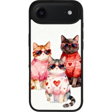 iPhone Air Case Hülle - Silikon schwarz Saint Valentines Day 26 Cat Love