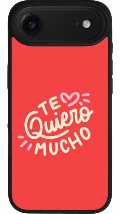 iPhone Air Case Hülle - Silikon schwarz Saint Valentines Day 26 Te quiero mucho