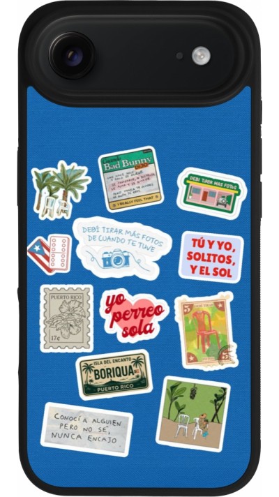 Coque iPhone Air - Silicone rigide noir Seals of the Dominican Republic DTMF