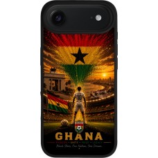 iPhone Air Case Hülle - Silikon schwarz Fussball Ghana splash 2026