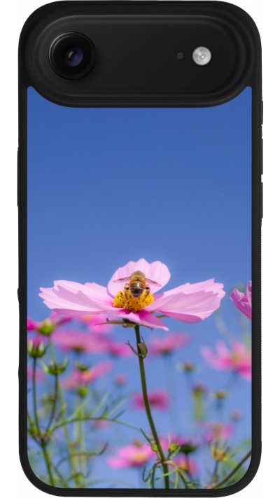 iPhone Air Case Hülle - Silikon schwarz Bee on a flower 2026