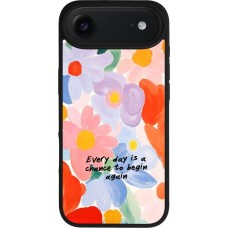 iPhone Air Case Hülle - Silikon schwarz Every day is a chance 2026