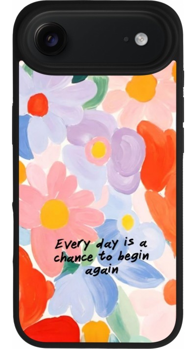 iPhone Air Case Hülle - Silikon schwarz Every day is a chance 2026