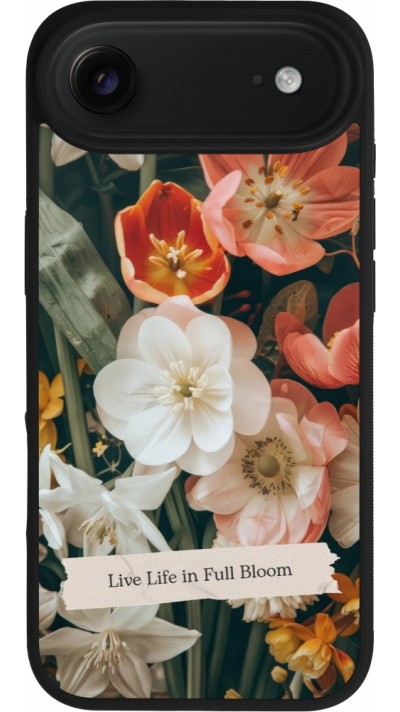 iPhone Air Case Hülle - Silikon schwarz Full Bloom 2026