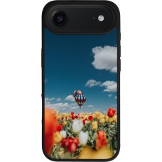 iPhone Air Case Hülle - Silikon schwarz Hot air balloon 2026