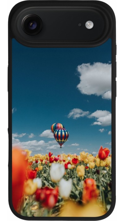 iPhone Air Case Hülle - Silikon schwarz Hot air balloon 2026