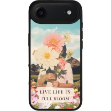 iPhone Air Case Hülle - Silikon schwarz Live life in full moon 2026