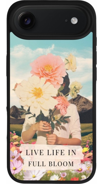 iPhone Air Case Hülle - Silikon schwarz Live life in full moon 2026