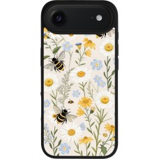 iPhone Air Case Hülle - Silikon schwarz Pattern bees 2026
