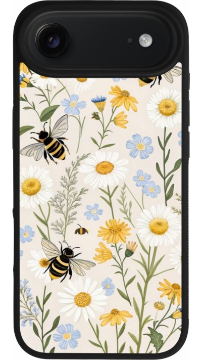 iPhone Air Case Hülle - Silikon schwarz Pattern bees 2026