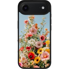 iPhone Air Case Hülle - Silikon schwarz Spring flowers 2026