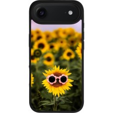 iPhone Air Case Hülle - Silikon schwarz Sunflower with glasses 2026