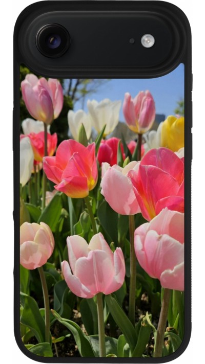 iPhone Air Case Hülle - Silikon schwarz Tulips 2026