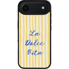 Coque iPhone Air - Silicone rigide noir The good life 2026