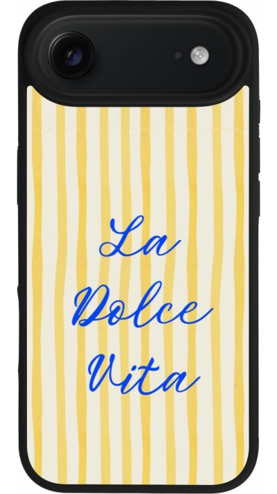 Coque iPhone Air - Silicone rigide noir The good life 2026