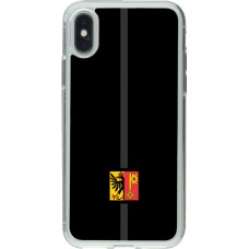 Coque iPhone X / Xs - Gel transparent Canton GE noir