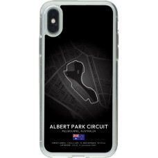 iPhone X / Xs Case Hülle - Gummi transparent F1 Track 2025 Melbourne