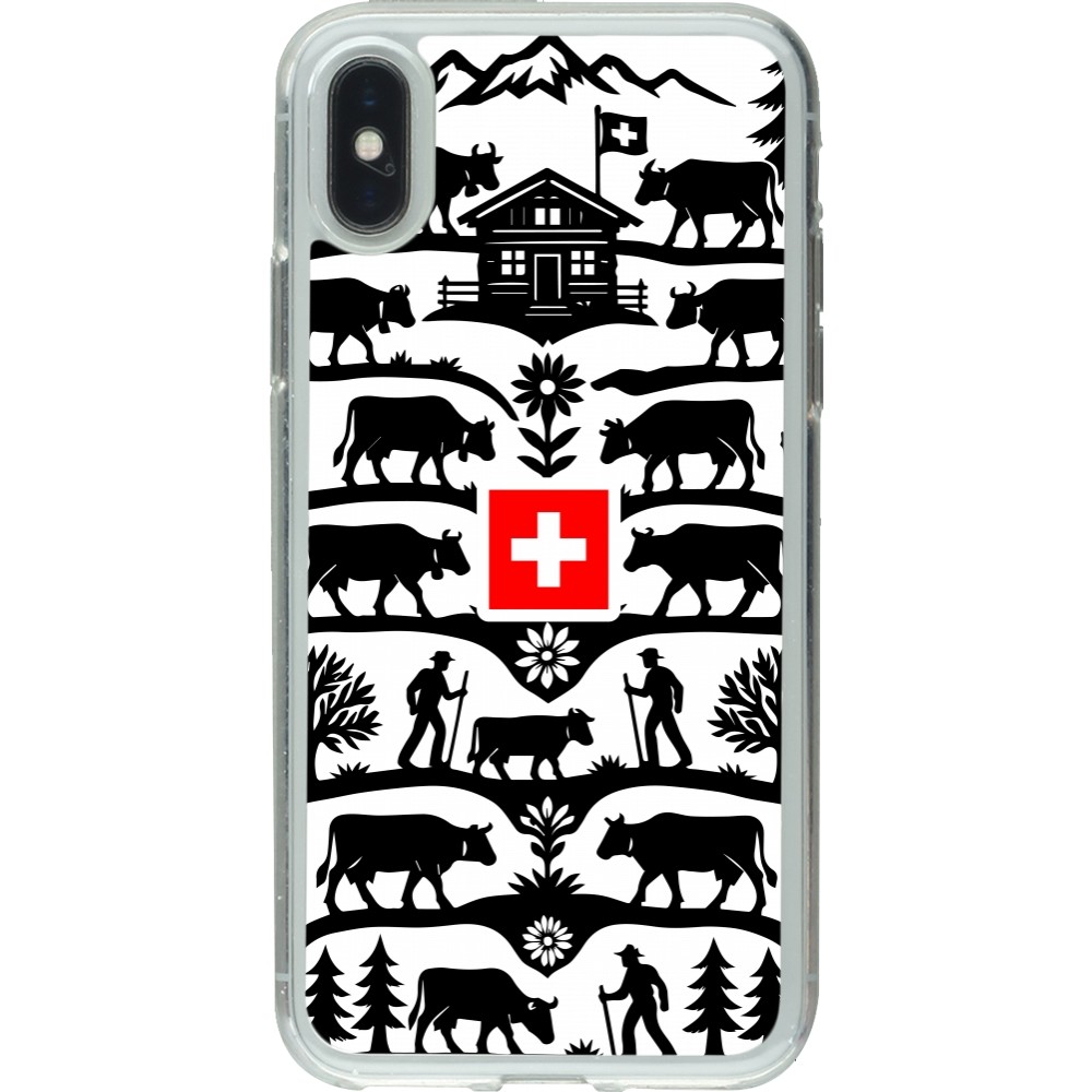 Coque iPhone X / Xs - Gel transparent Poya Suisse 3