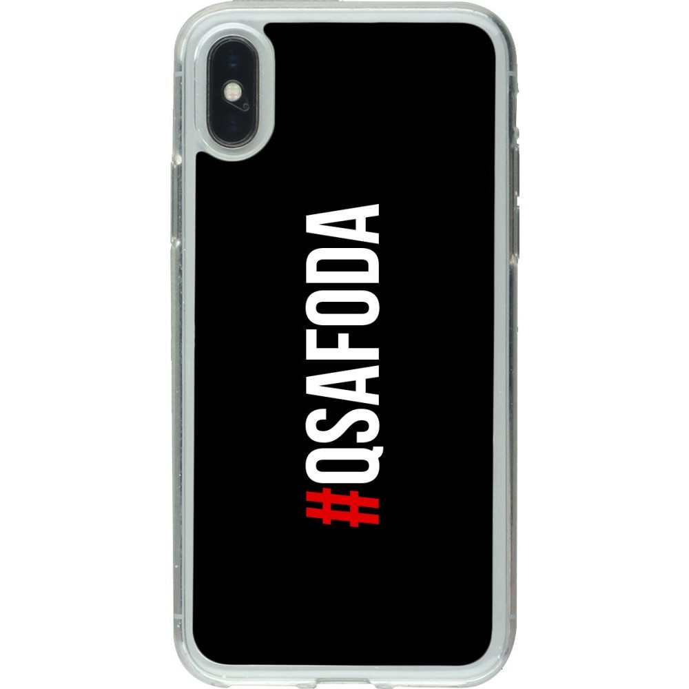 Coque iPhone X / Xs - Gel transparent Qsafoda 1