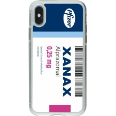 Coque iPhone X / Xs - Gel transparent Xanax Alprazolam 2025