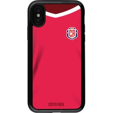 iPhone X / Xs Case Hülle - Hybrid Armor schwarz Costa Rica 2022 personalisierbares Fussballtrikot
