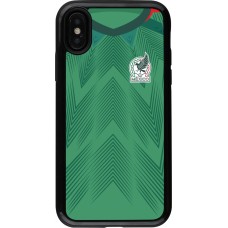 iPhone X / Xs Case Hülle - Hybrid Armor schwarz Mexiko 2022 personalisierbares Fussballtrikot