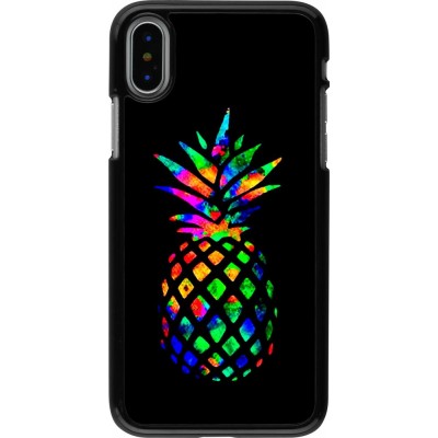 Coque iPhone X / Xs - Ananas Multi-colors
