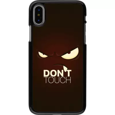 Hülle iPhone X / Xs - Angry Dont Touch