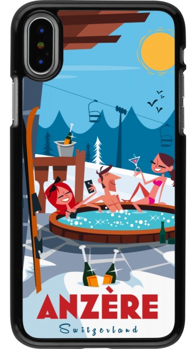 Coque iPhone X / Xs - Anzère Mountain Jacuzzi