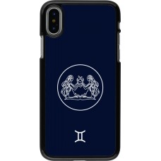 iPhone X / Xs Case Hülle - Astrologie Zwillinge