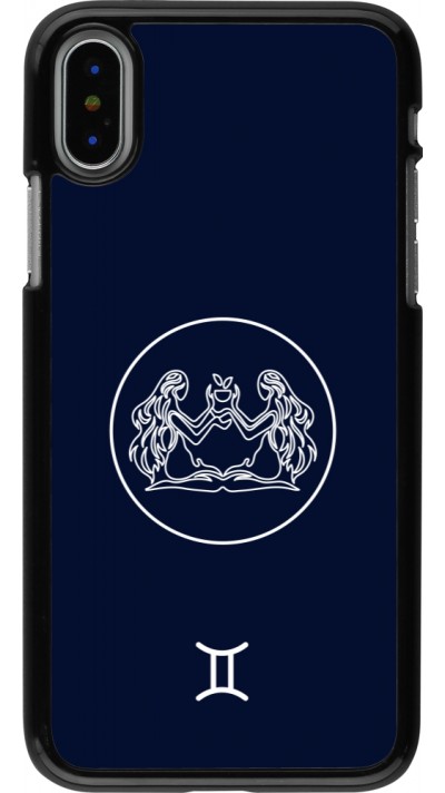 Coque iPhone X / Xs - Astrologie Gémeaux