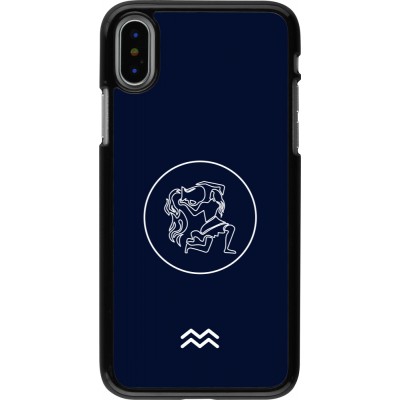iPhone X / Xs Case Hülle - Astrologie Wassermann