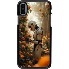 Coque iPhone X / Xs - Astronaut flowers 2025