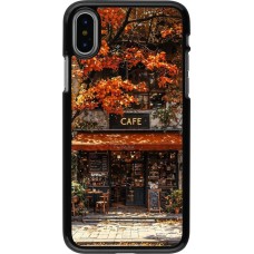 iPhone X / Xs Case Hülle - Autumn 25 Coffee shop