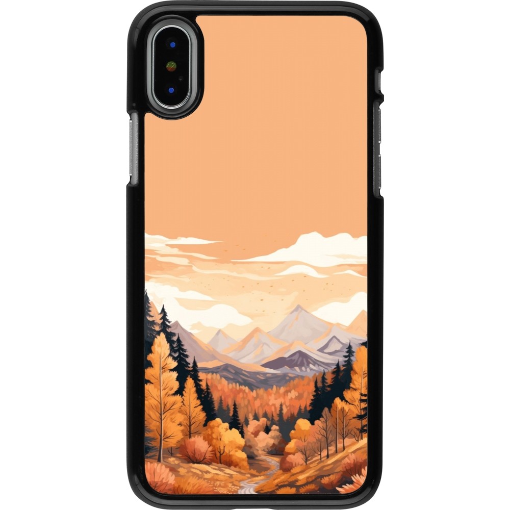 iPhone X / Xs Case Hülle - Autumn 25 Mountains