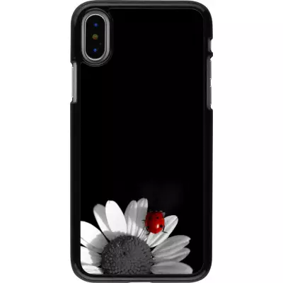 Hülle iPhone X / Xs - Black and white Cox