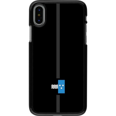 Coque iPhone X / Xs - Canton AG noir