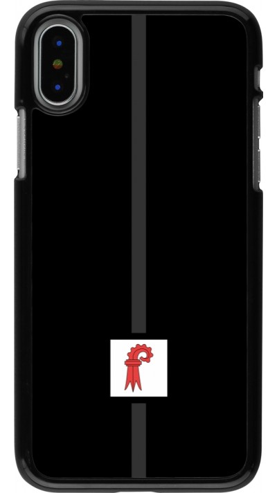 iPhone X / Xs Case Hülle - Kanton BL schwarz
