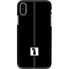 iPhone X / Xs Case Hülle - Kanton BS schwarz
