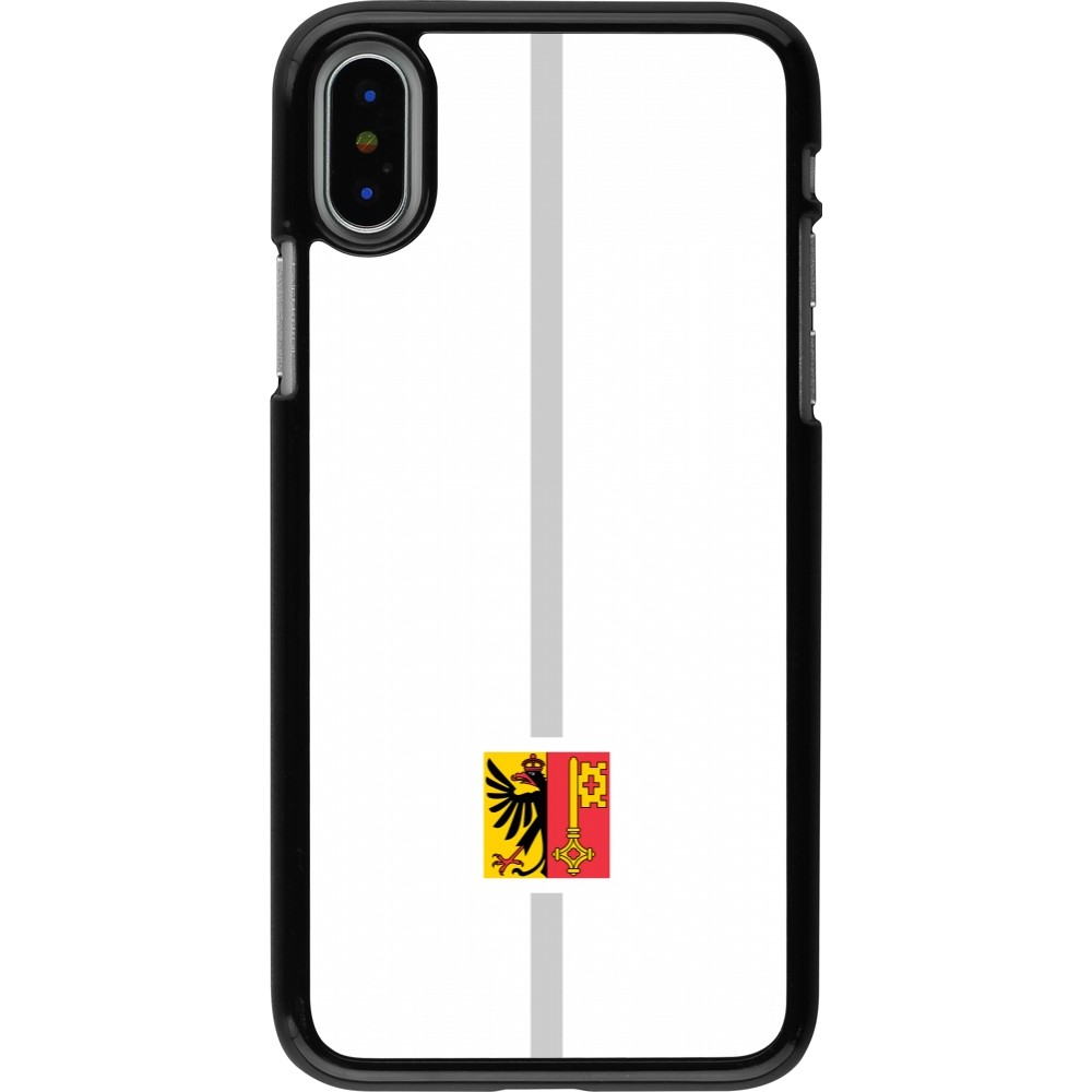 iPhone X / Xs Case Hülle - Kanton GE weiss