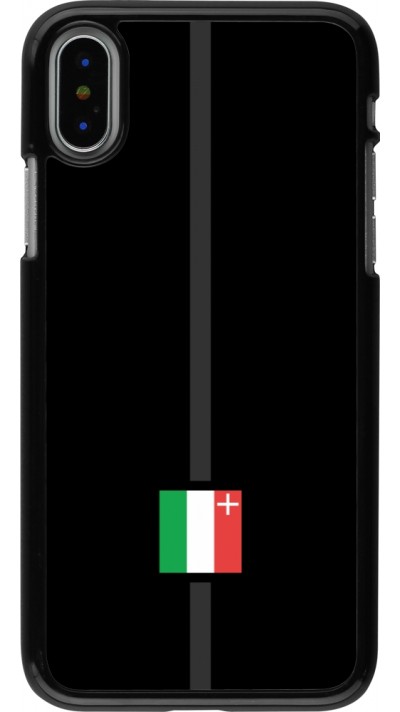 iPhone X / Xs Case Hülle - Kanton NE schwarz