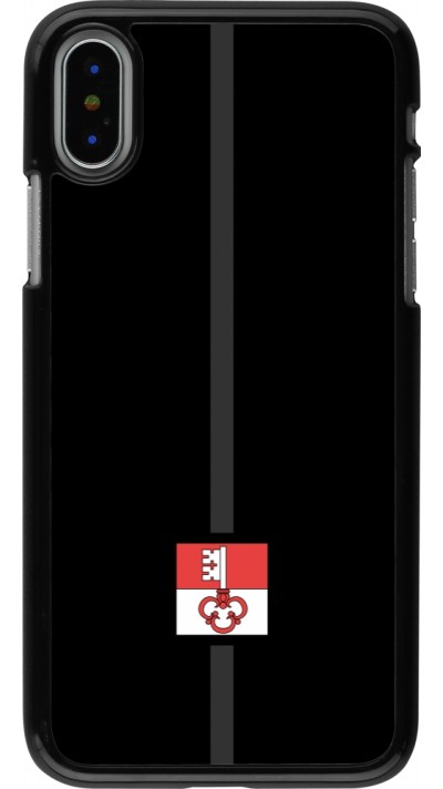 iPhone X / Xs Case Hülle - Kanton OW schwarz