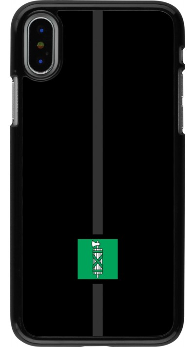 iPhone X / Xs Case Hülle - Kanton SG schwarz
