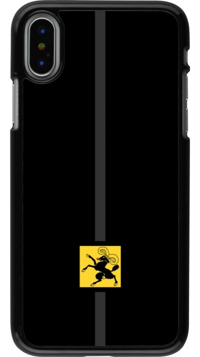 iPhone X / Xs Case Hülle - Kanton SH schwarz