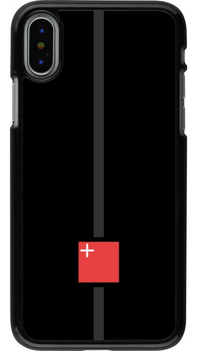 iPhone X / Xs Case Hülle - Kanton SZ schwarz