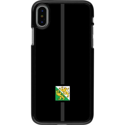 Coque iPhone X / Xs - Canton TG noir