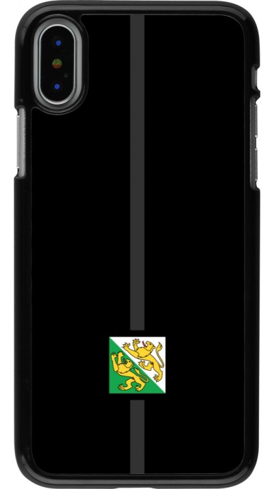 iPhone X / Xs Case Hülle - Kanton TG schwarz