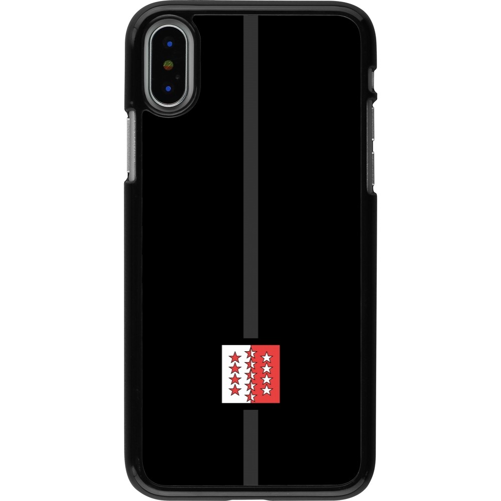 iPhone X / Xs Case Hülle - Kanton VS schwarz