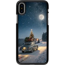 Coque iPhone X / Xs - Christmas 25 Car with Tree Xmas