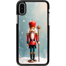 Coque iPhone X / Xs - Christmas 25 Nutcracker Snow